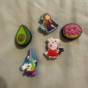 Set of 5 Croc Charms